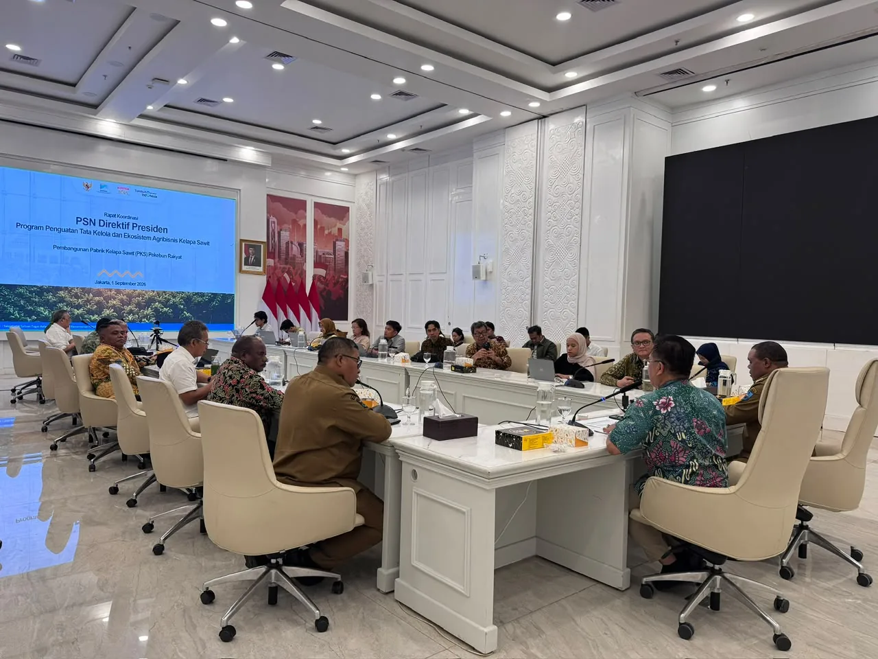 Rapat Koordinasi PSN Direktif Presiden Pembangunan Pabrik Kelapa Sawit Pekebun Rakyat